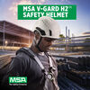 MSA Safety Works V-Gard H2 Non-Vented Safety Helmet Blue, small image number 2