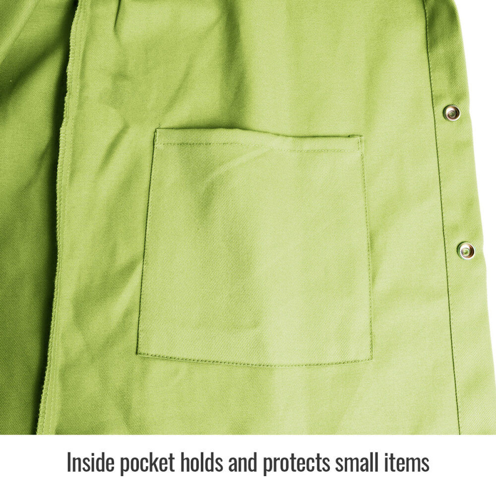 Black Stallion Welding Jacket 9oz Lime Green FR Cotton 2X, large image number 6