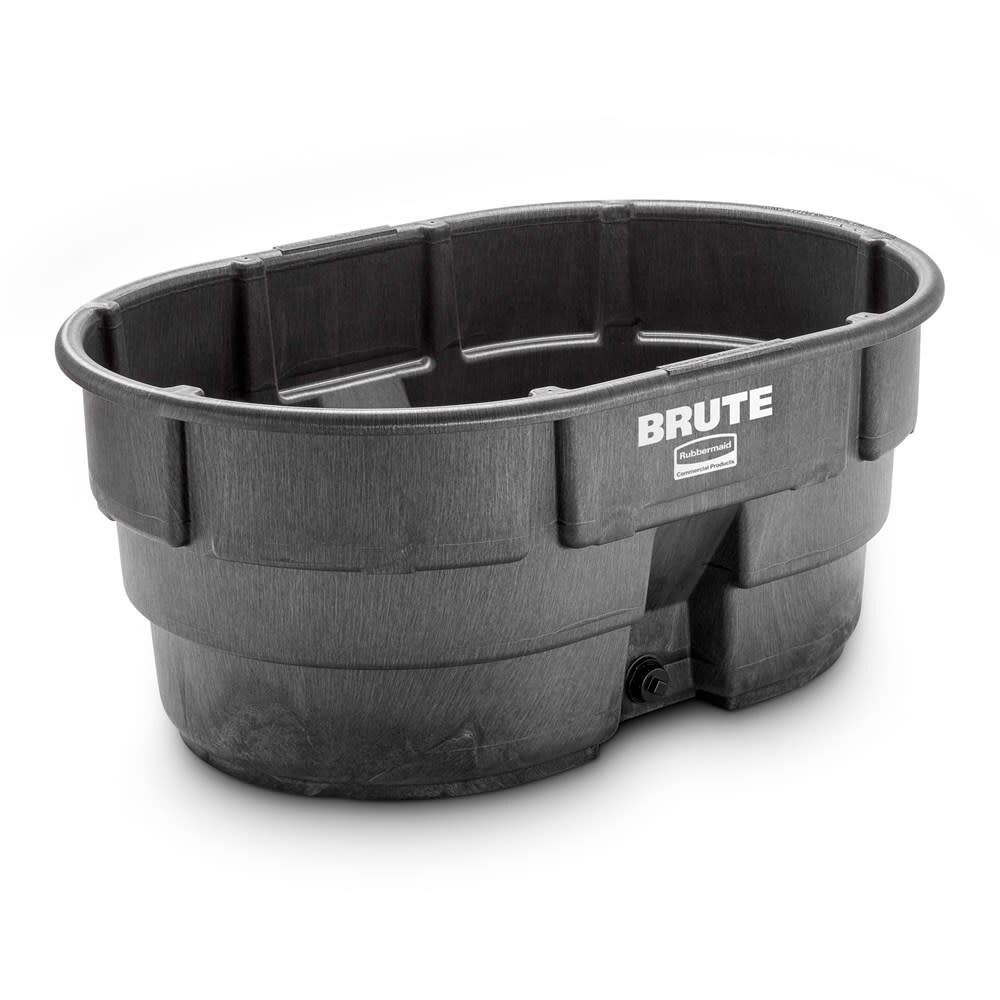 Rubbermaid BRUTE 150 Gallon Black Stock Tank, large image number 1