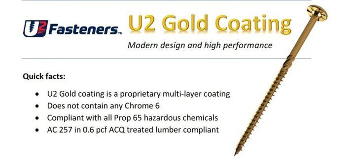 U2 Fasteners Construction Screw 3/8 Inch X 10 Inch, 300ct, large image number 4