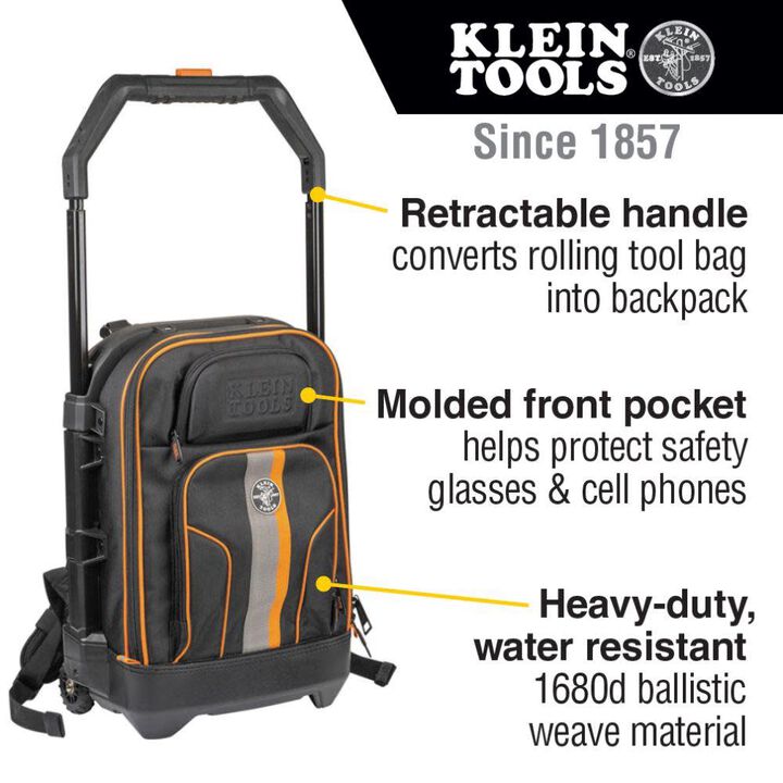 Klein Tools Rolling Tool Backpack, large image number 1