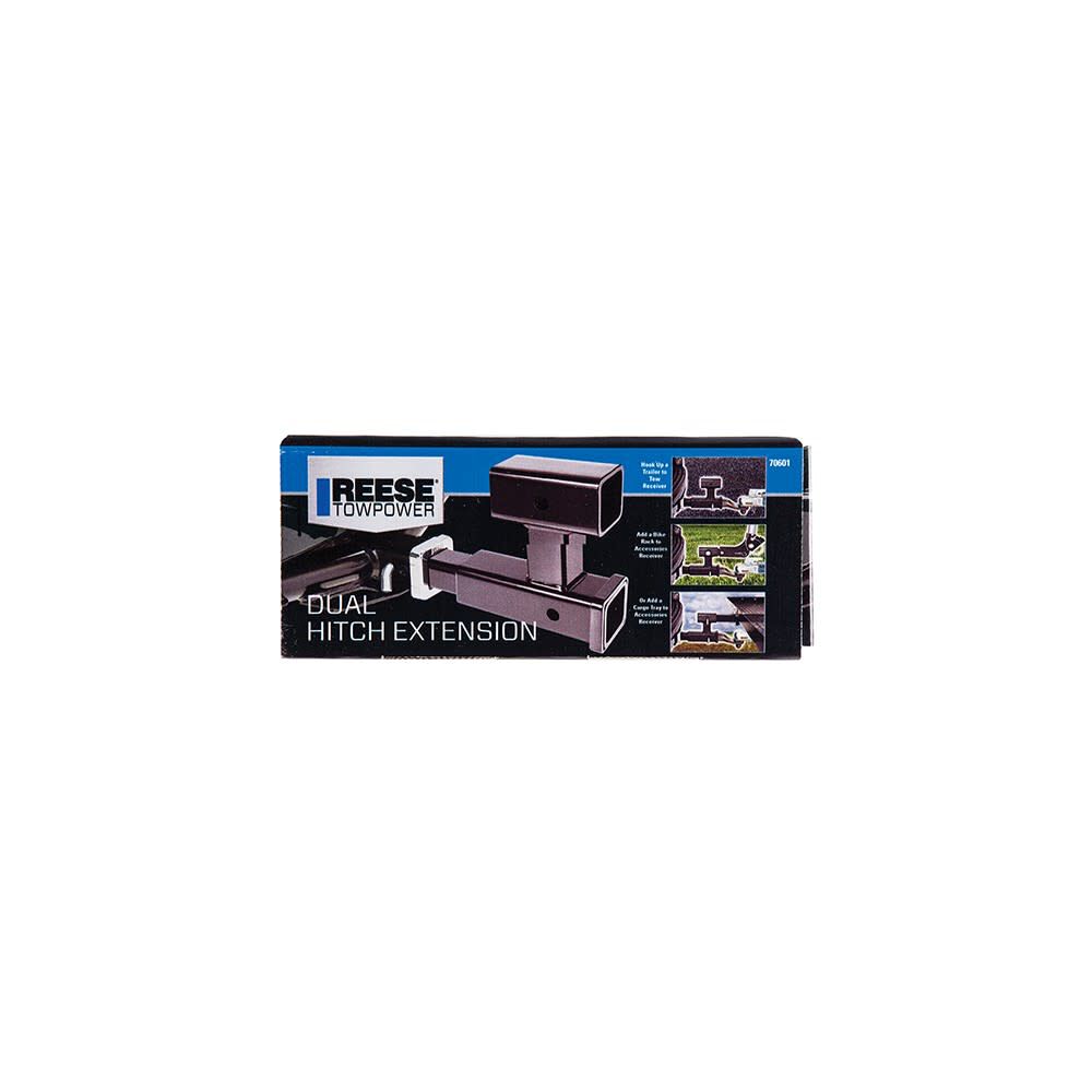 Reese 2in 4000 lbs Trailer Hitch Extension with Dual Receivers, large image number 4