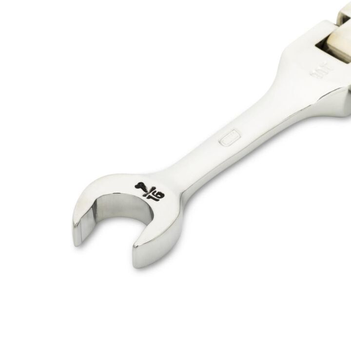 GEARWRENCH 7/16 Inch 90-Tooth 12 Point Stubby Flex Combination Ratcheting Wrench, large image number 2
