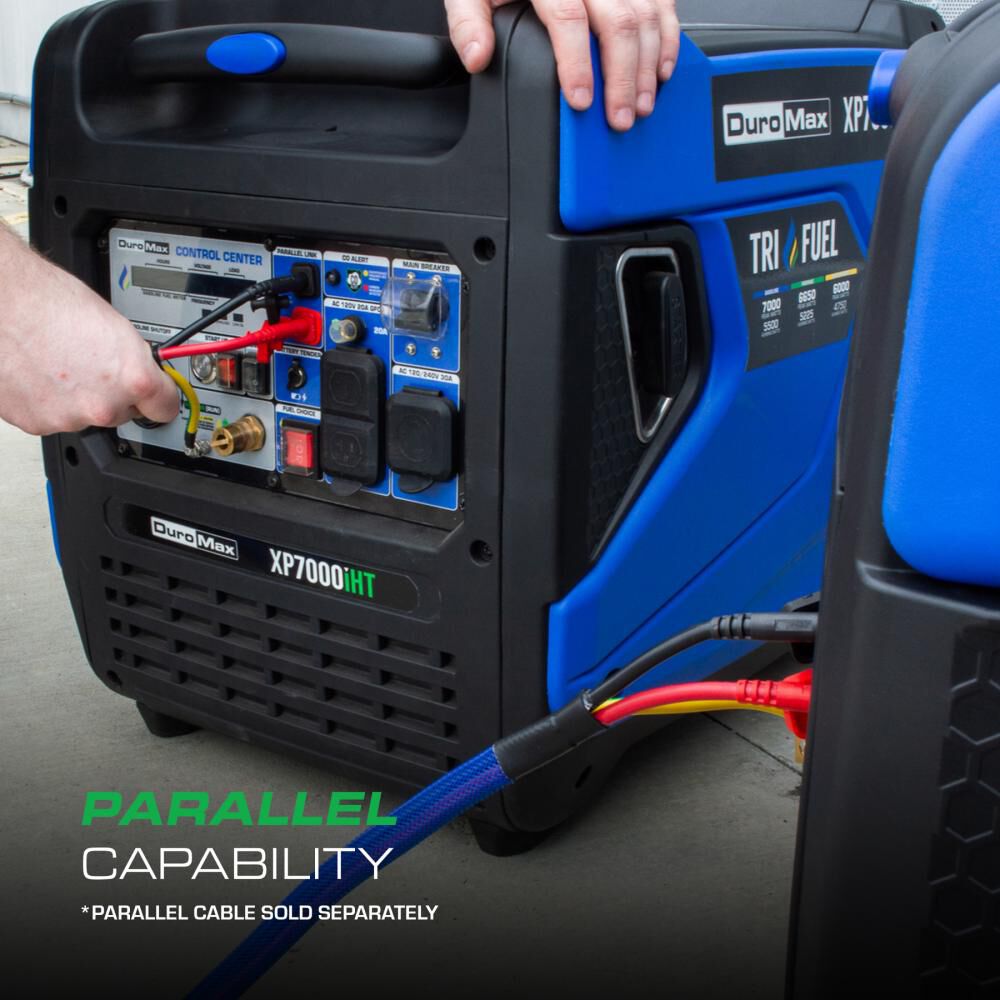 Duromax 7000 Watt Tri Fuel 49 State Portable Inverter Generator with CO Sensor, large image number 15