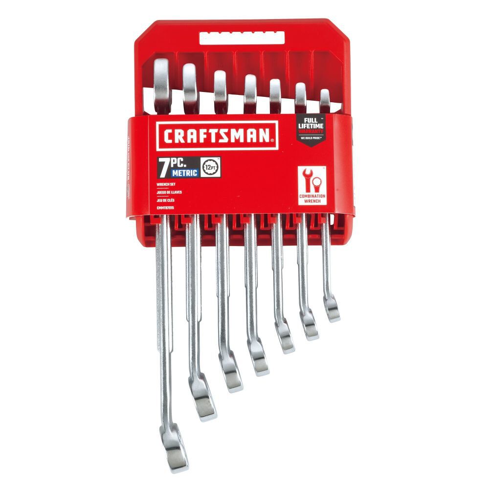 CRAFTSMAN Metric Raised-Panel Combination Wrench Set, 7 Piece, large image number 4