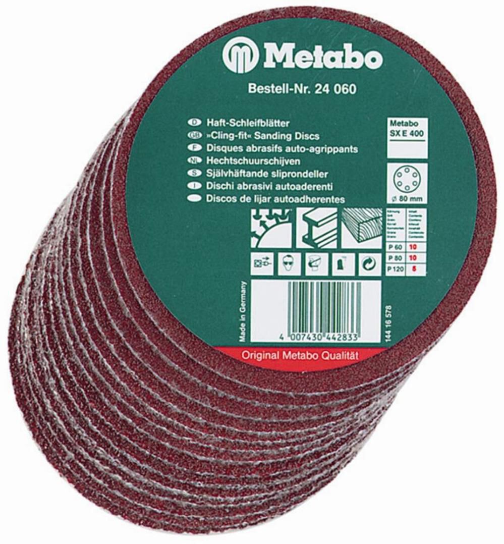 Metabo 3-1/8 In. Sanding Disc P40 25-Pack, large image number 1