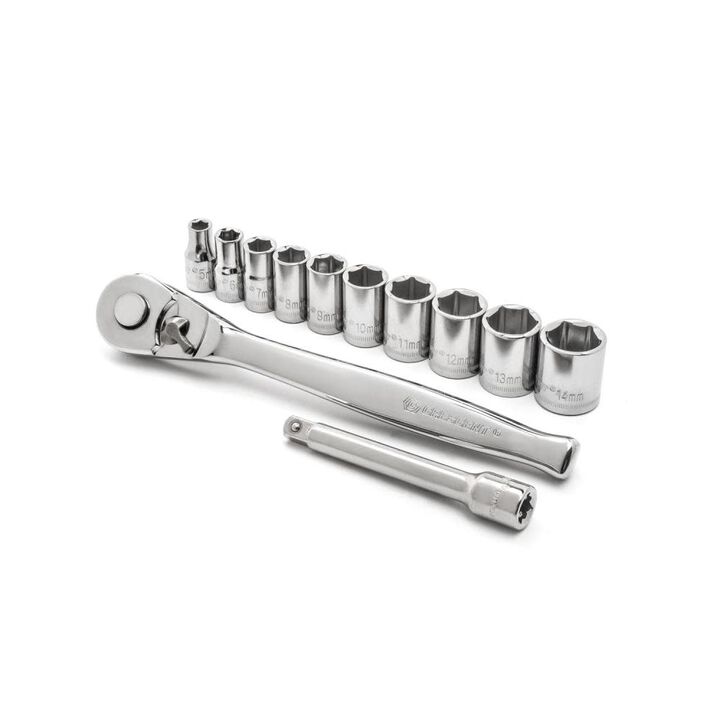 Crescent 12 pc 1/4 Drive 6 Point Metric Mechanics Tool Set