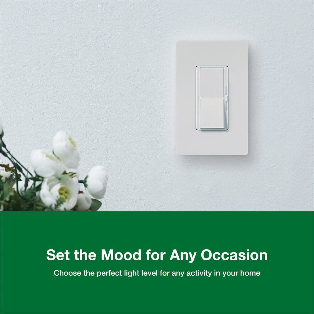 Lutron Diva LED+ 150W 120V 1P 3-Way Paddle Dimmer Switch, large image number 3