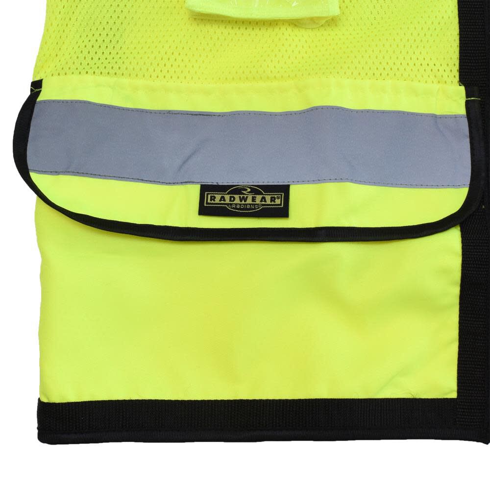 Radians SV59Z Type R Class 2 Heavy Duty Mesh/Solid Surveyor Safety Vest Hi-Vis 4X, large image number 5
