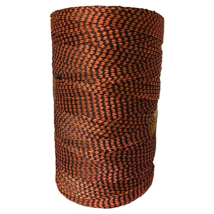 Erin Rope Nylon Seine Twine Braided Orange/Black #18 x 500'