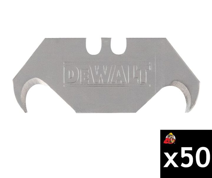 DEWALT 2-1/2 Inch Bi-Metal Utility Knife Blade, 50 Pieces