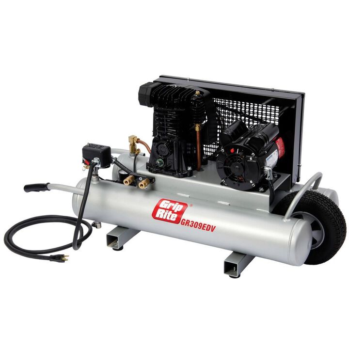 Grip Rite Wheelbarrow Compressor Electric Dual Voltage 3HP
