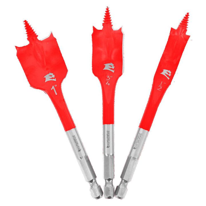 Diablo Tools 3 piece SPEEDemon Spade Bit Set