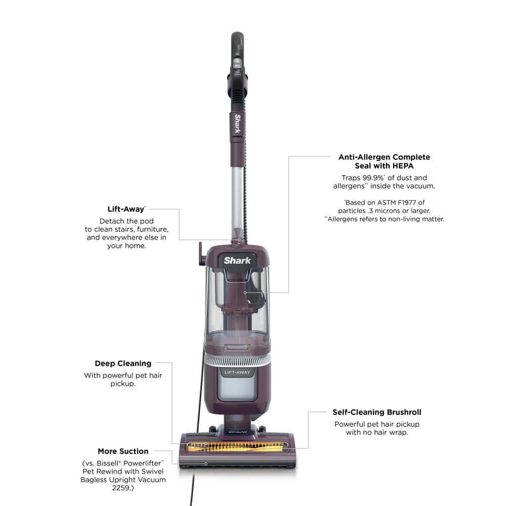 Shark Navigator Lift Away 0.8 Qt 120V ADV Upright Vacuum with Brush Roll, large image number 8