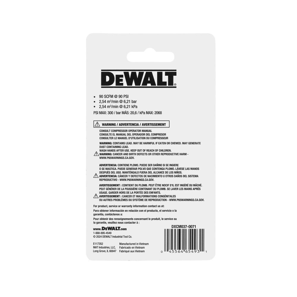 DEWALT 3/8 Inch FNPT Female Automotive Plug, 2 Pieces, large image number 5