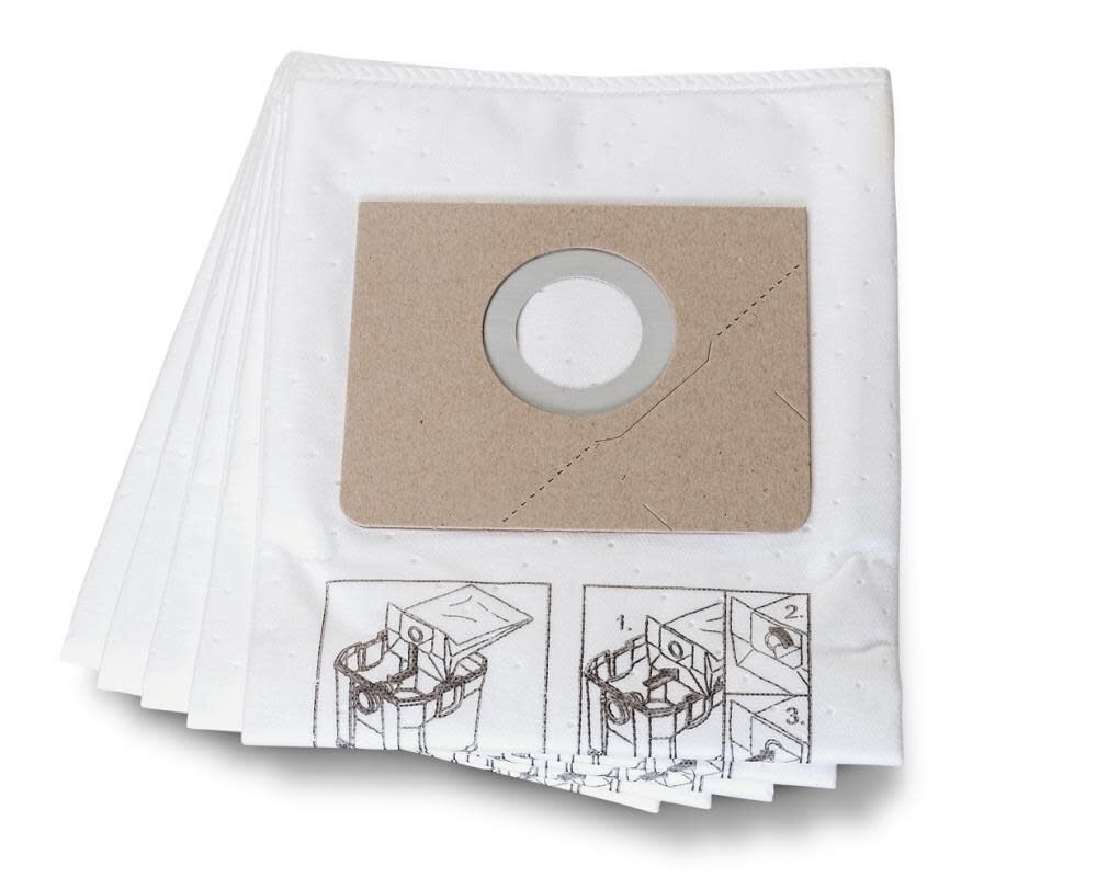 Fein Fleece Filter Bags for Turbo I 5 pack, large image number 1