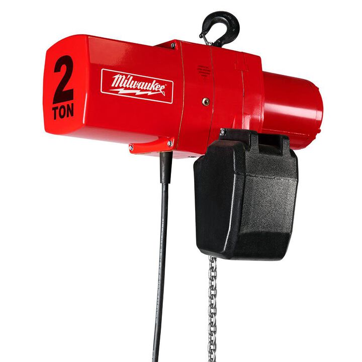 Milwaukee 2 Ton Electric Chain Hoist 15 Ft. Lift