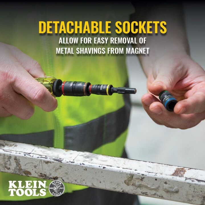 Klein Tools 3 in 1 Impact Flip Socket, large image number 3