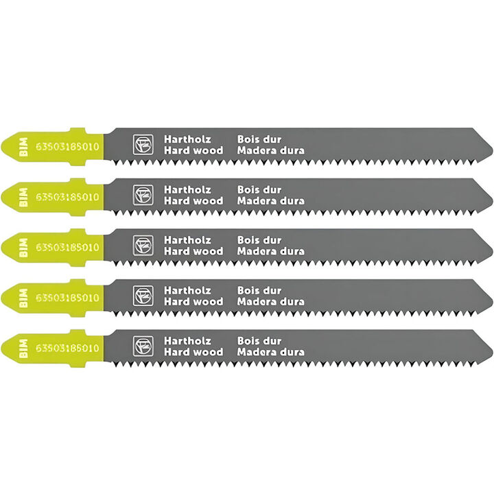 Fein 3 Inch 17 TPI Chrome-Vanadium Jigsaw Blades, 5 Pack