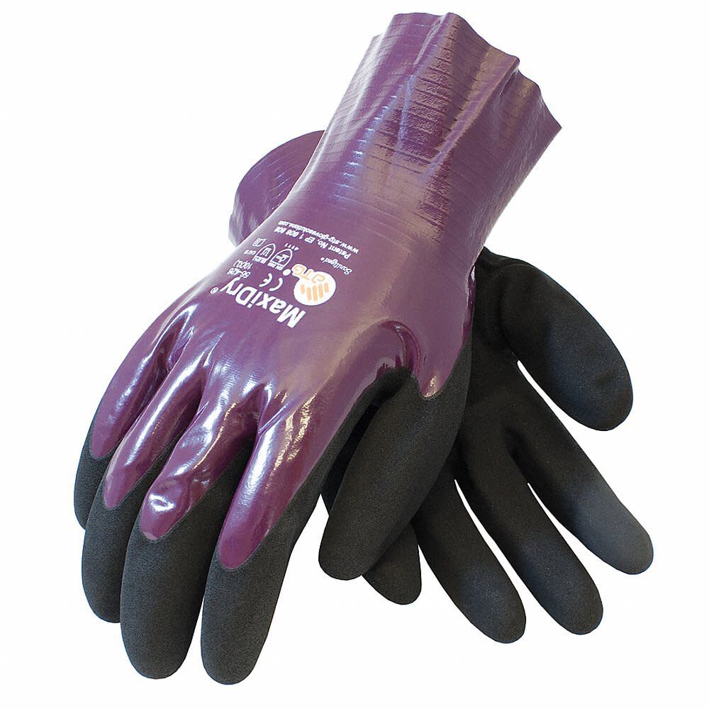 Protective Industrial Products ATG MaxiDry Nitrile Coated Work Gloves Large, large image number 2