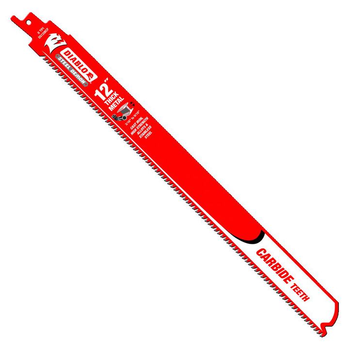 Diablo Tools 12in Steel Demon Carbide Recip Blades for Thick Metal Cutting