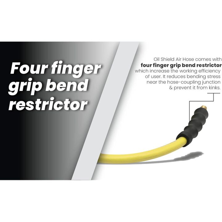 BluBird OilShield Next-Gen 1/2 Inch x 100 Ft. Rubber Air Hose Assembly, large image number 5