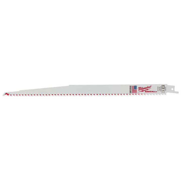Milwaukee 12 in. 5 TPI SAWZALL Blades 5PK