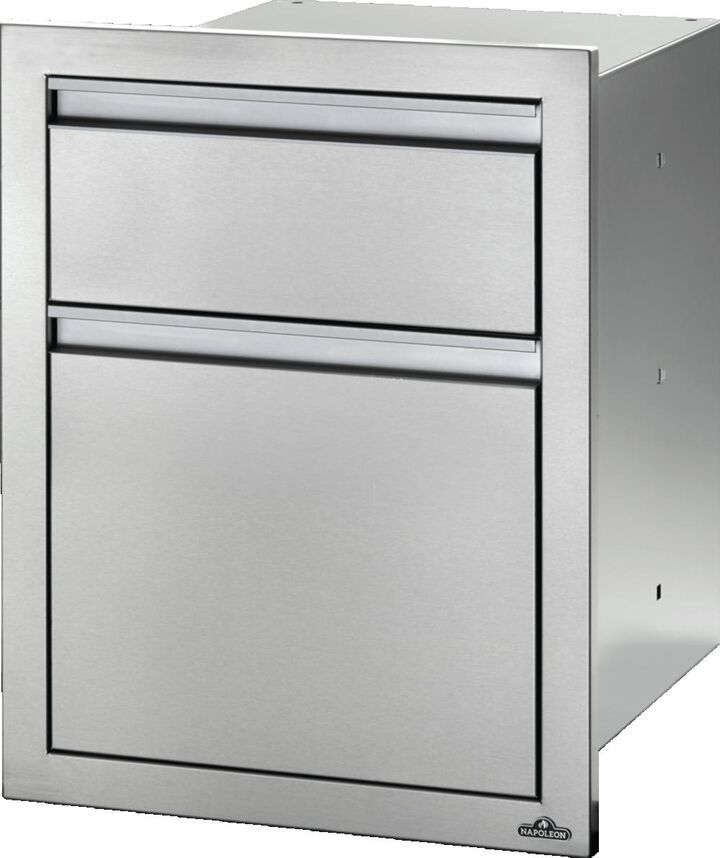 Napoleon 18in X 24in Double Drawer: Waste Bin