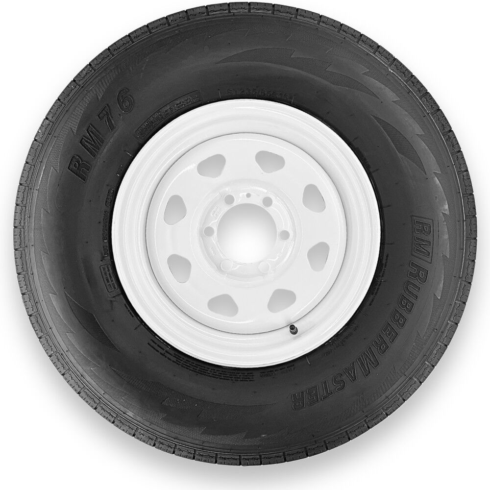 Rubbermaster Tire ST235/80R16 10P TL & MTD 16 x 6 6 on 5.5 SPOKE, large image number 1