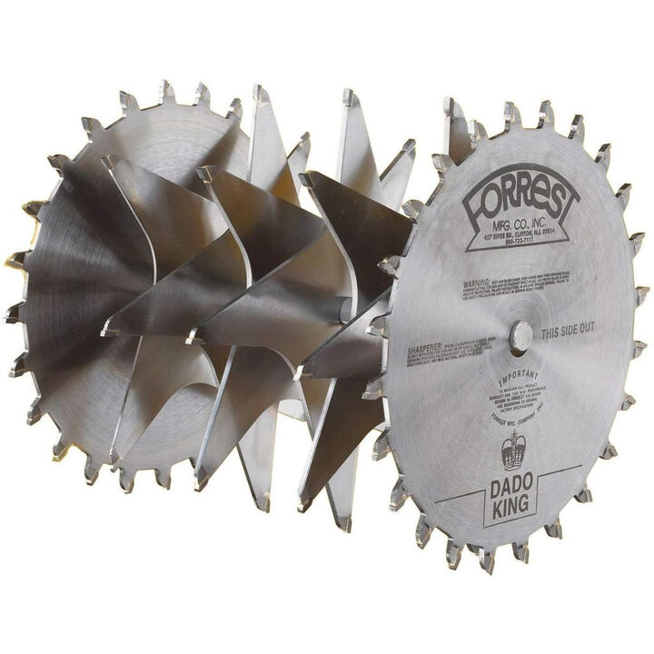 Forrest 6in 24/4 TPI Dado King Saw Blade Set 2pk