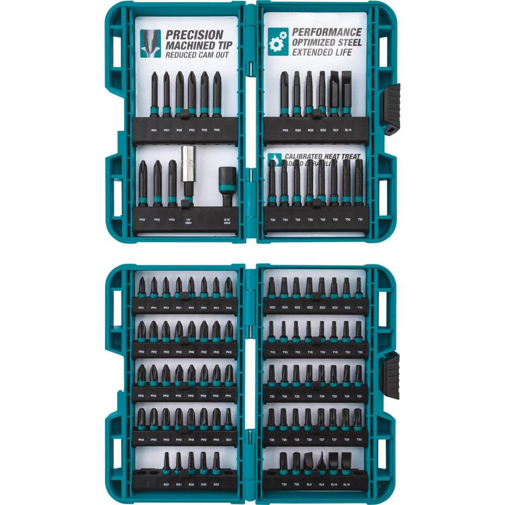 Makita 18V LXT Lithium Ion Cordless Impact Driver (Tool Only) & ImpactX 100 pc Driver Bit Set Bundle, large image number 2