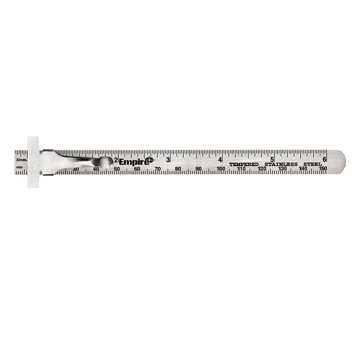 Empire Level 6 Pocket Ruler Stainless Steel