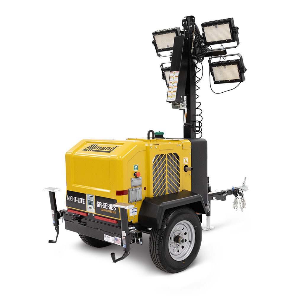 Allmand GR Series 6kW 228560 Lumens Diesel Powered Light Tower with 4 Light Fixtures, large image number 1