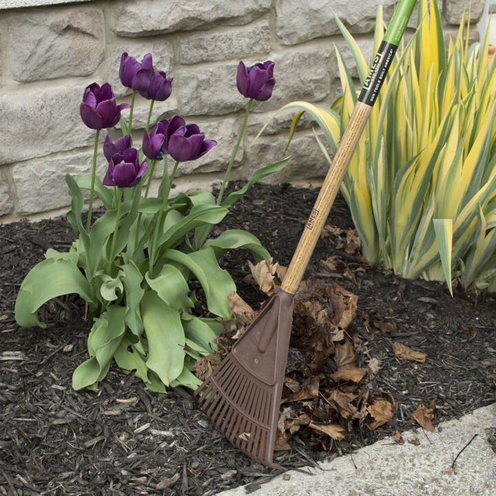 Ames 8 Inch 15-Tine Floral Shrub Rake with Hardwood Handle, large image number 1