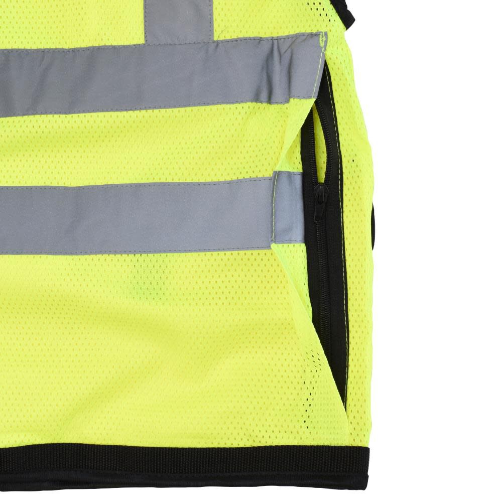 Radians SV59Z Type R Class 2 Heavy Duty Mesh/Solid Surveyor Safety Vest Hi-Vis 4X, large image number 6