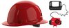 Milwaukee BOLT Red Full Brim Hard Hat with 6pt Ratcheting Suspension Type 1 Class E & USB Cooling Fan Bundle, small image number 1