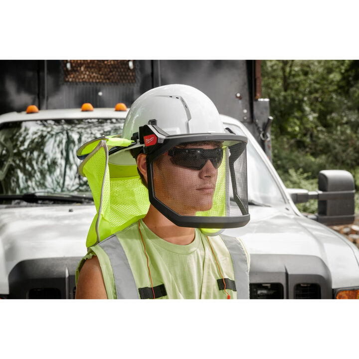 Milwaukee Green Full Brim Hard Hat with 4pt Ratcheting Suspension Type 1 Class E, large image number 9