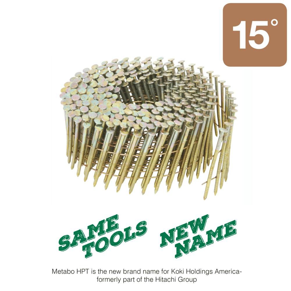 Metabo HPT Siding Nails 2 1/4in Ring Shank Electro Galvanized Wire Coil 3600qty, large image number 4