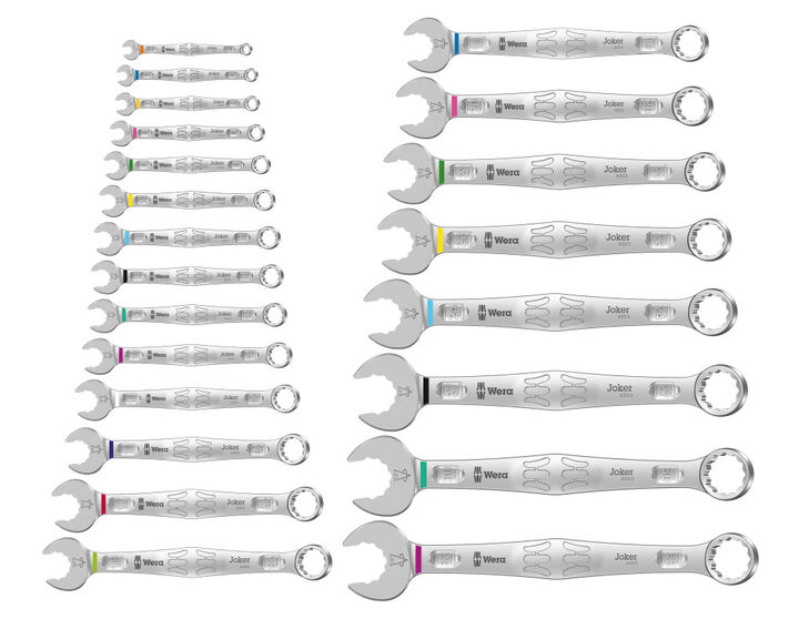 Wera Tools 6003 Joker Set 1 Combination Wrench Set 22pc