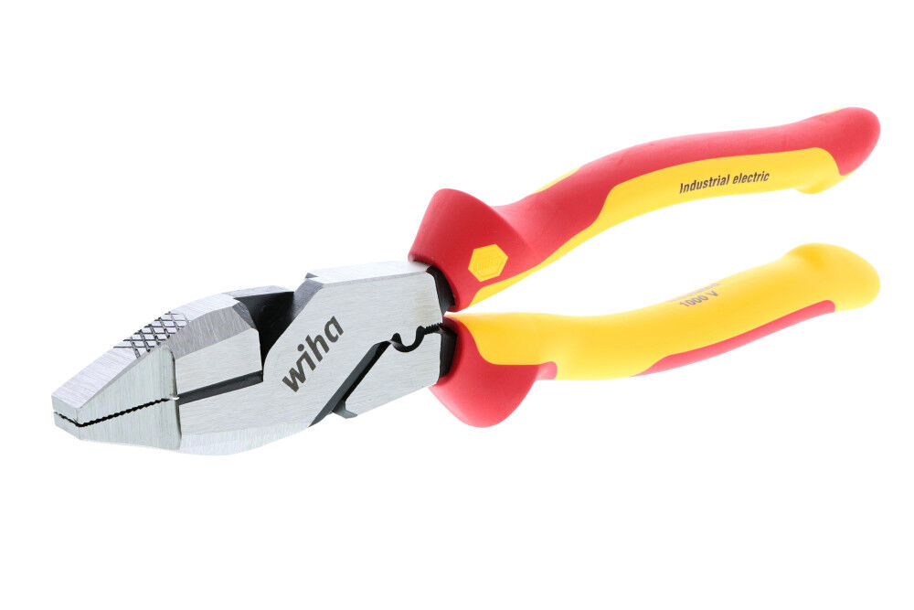 Wiha Insulated NE Style Linemans Pliers with Crimpers 9.5in, large image number 2