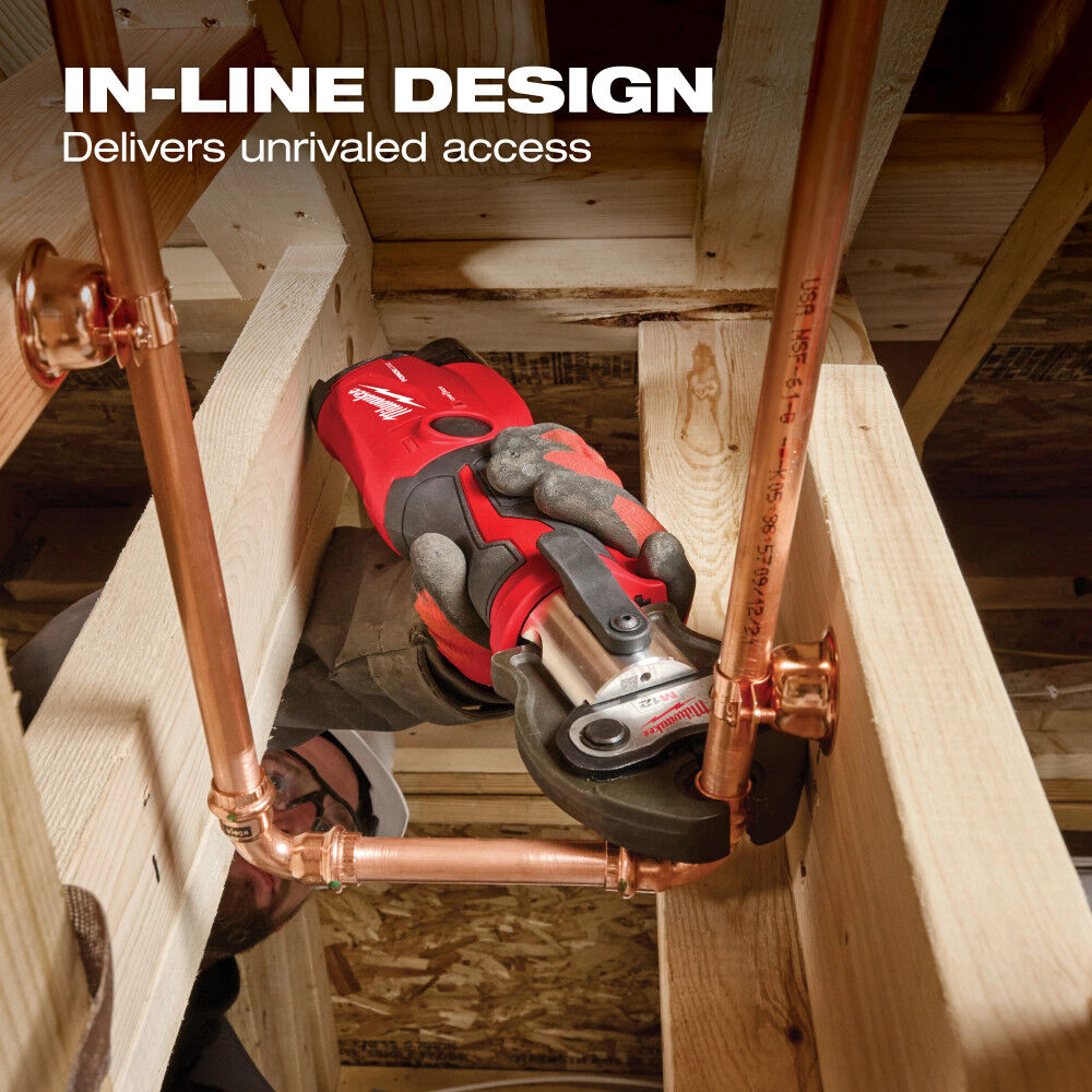Milwaukee M12 FORCE LOGIC Press Tool Kit with ONEKEY with 1/2 Inch 1" Inch CTSV Jaws, large image number 8