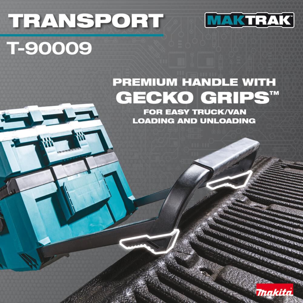 Makita MAKTRAK 3pc Rolling Tool Chest, Large Tool Box, and Extra Large Extension Tool Box Bundle, large image number 4
