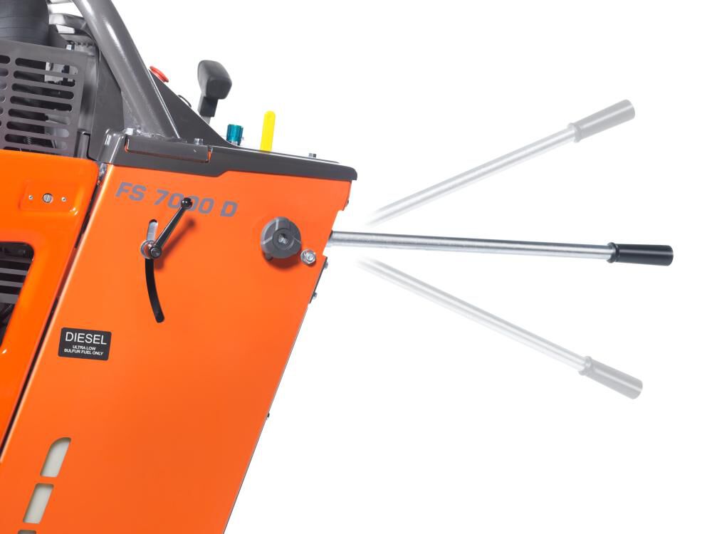 Husqvarna Construction FS 7000 D 74 HP 36 Inch Deutz Electric 3 Speed Floor Saw Body Only, large image number 4