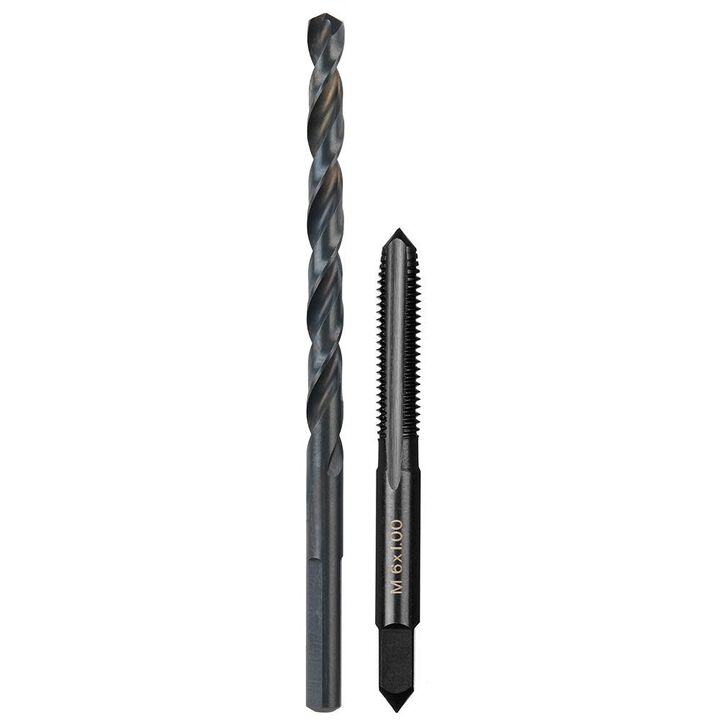 Milwaukee M6-1.00 mm Straight Flute Plug Tap & #9 Drill Bit