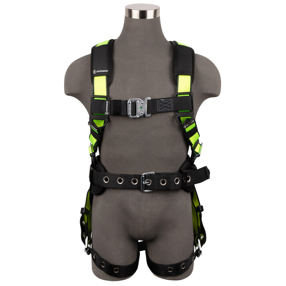Safewaze PRO Construction Harness: 1D, QC Chest, TB Legs, large image number 1