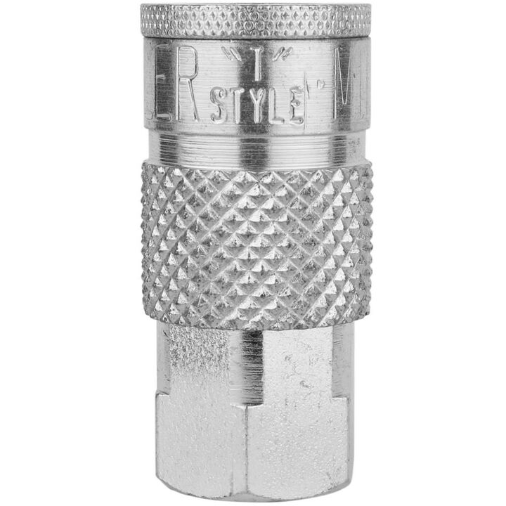 Milton 1/4in FNPT Tru flate/Parker T Style Quick Connect Steel Coupler