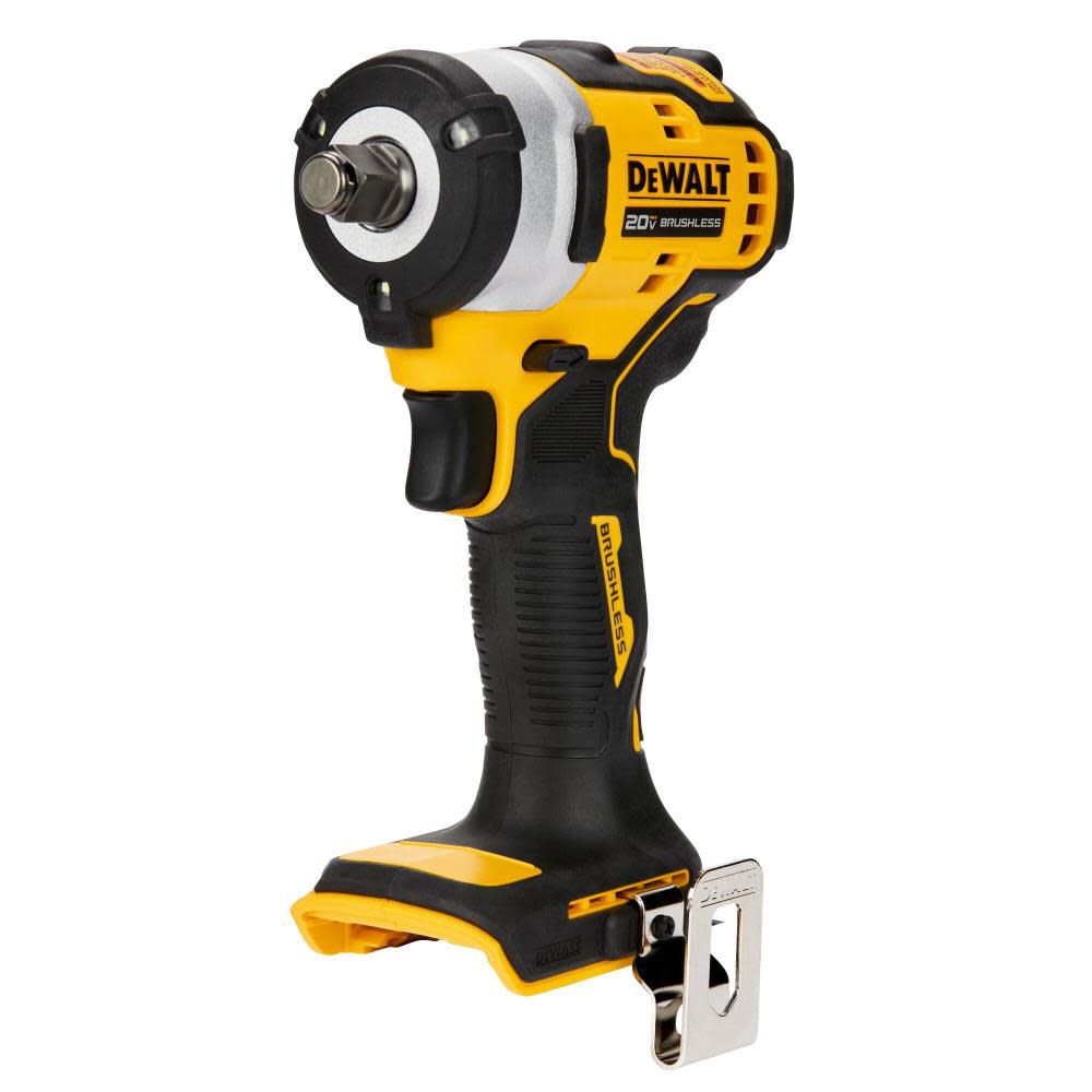 DEWALT 20V MAX 1/2 Inch Impact Wrench Hog Ring Anvil & XR Battery 2 Pack Bundle, large image number 2