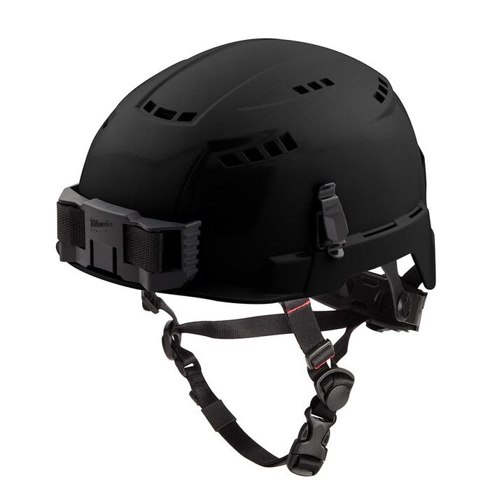 Milwaukee Black Vented Helmet with BOLT Class C