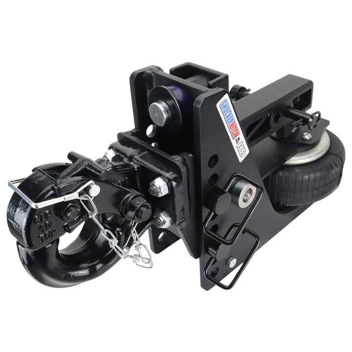 Shocker Hitch HD 20K Max Black 2 Inch Air Pintle Hitch - Military Style Hitch