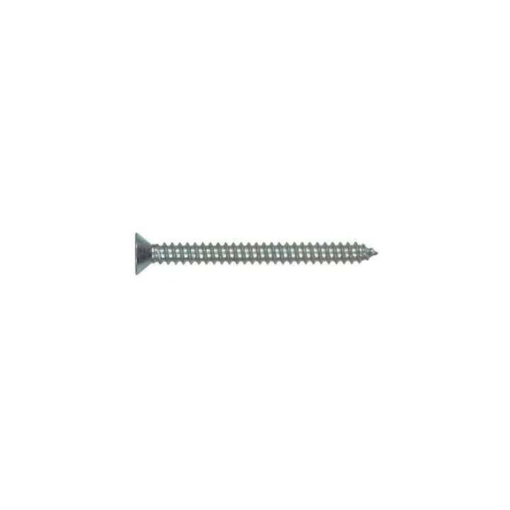Hillman #10 x 3in Zinc Flat Head Phillips Sheet Metal Screw 100pk, large image number 1